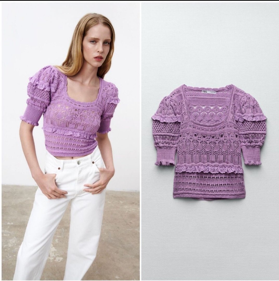Haut crochet zara