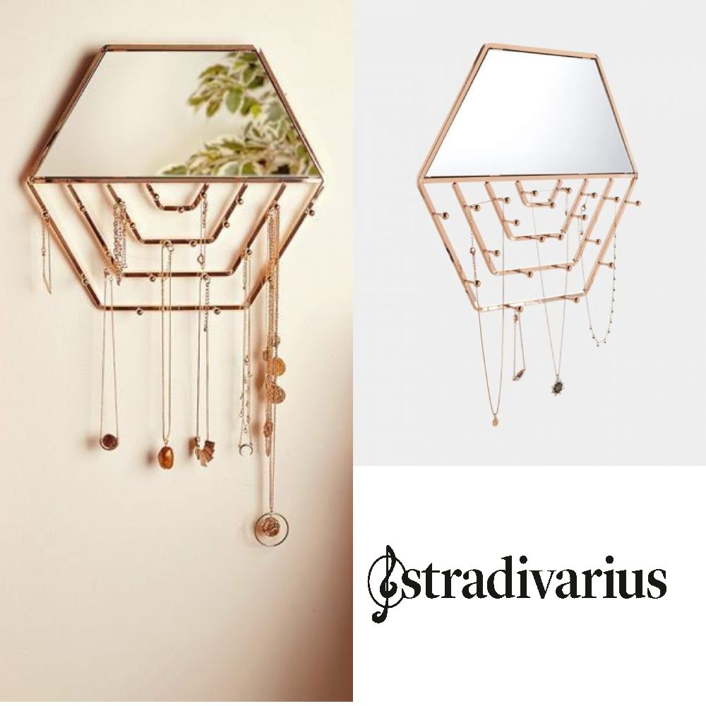 Mirroir porte bijoux Stradivarius 