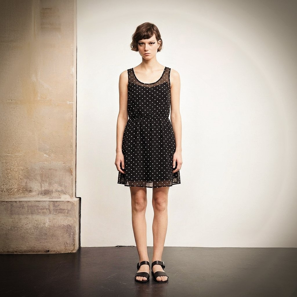 Robe petit pois 