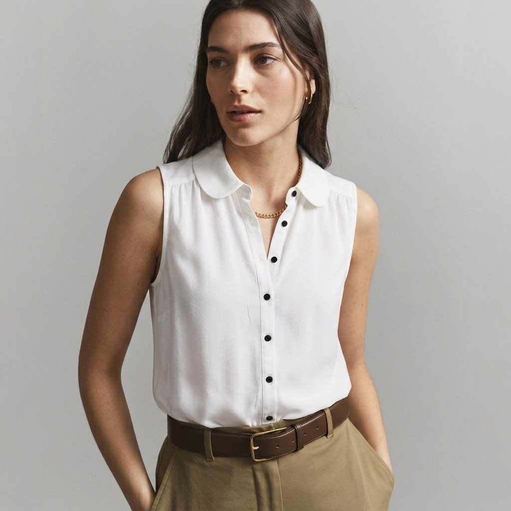 Chemise sans manches blanche Forever 21 (Taille S)