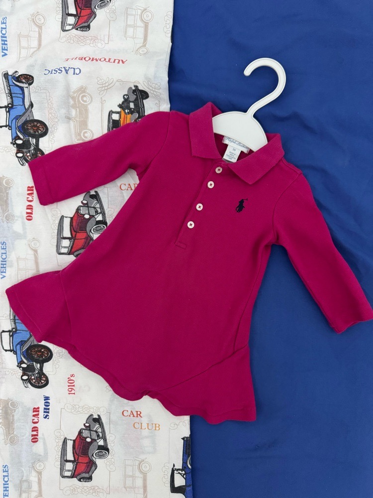 Robe polo ralph lauren rose 