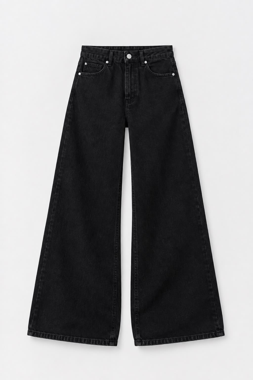 Wide leg jeans ( black) stradivarius