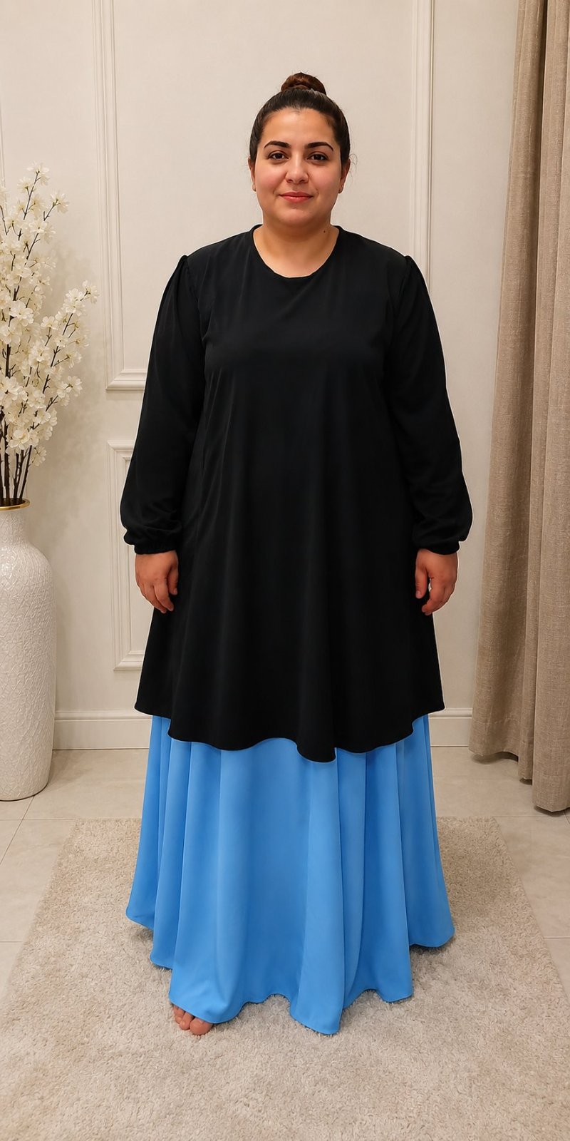 Tenue 2 pièces pour femmes voilée 