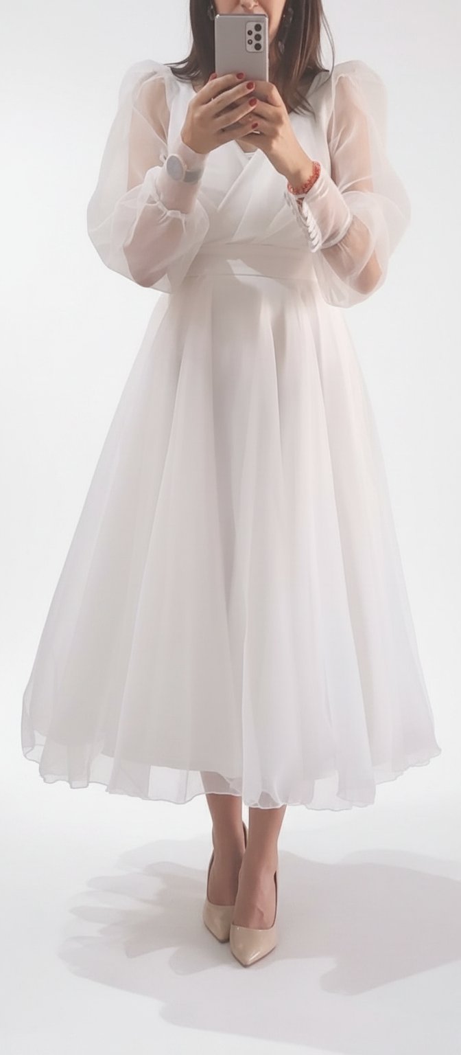 Robe blanche de fiançailles 