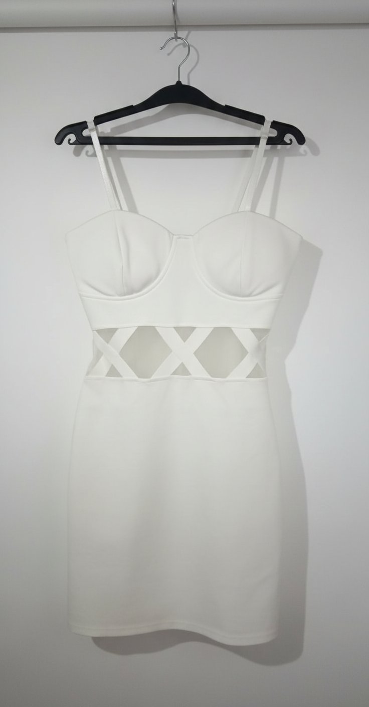 Mini robe blanche 