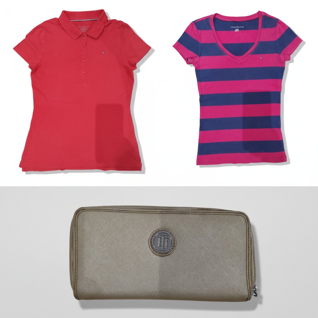 Lot deux pulls tommy hilfiger authentique plus un porte feuille tommy hilfiger authentique plus un cadeau 🎁 🎁🎁