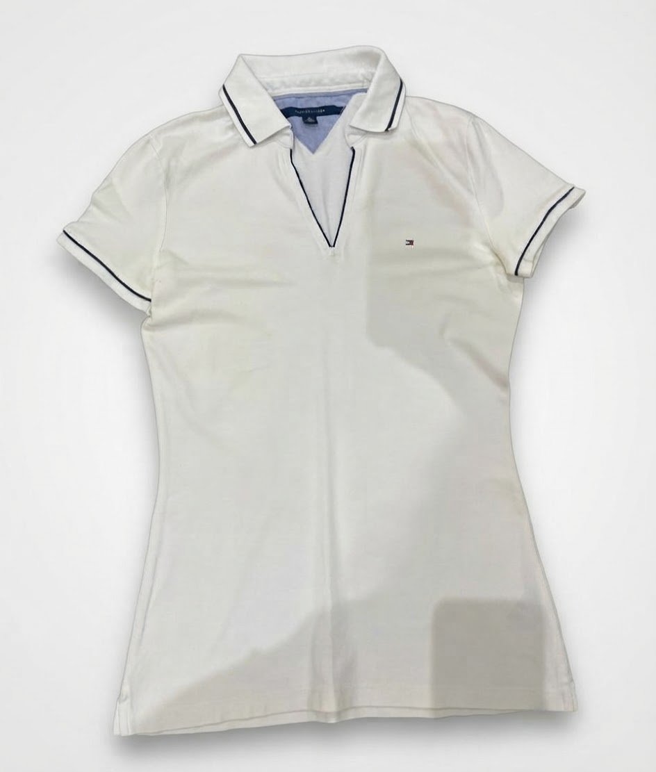 T-shirt tommy hilfiger authentique en blanc 