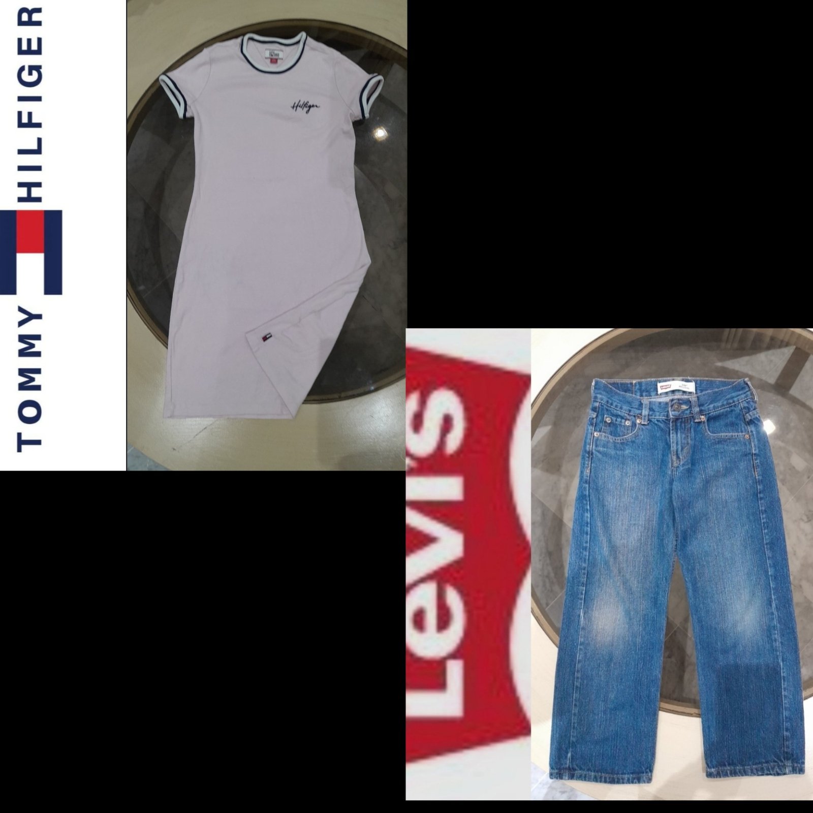 Lot pour fille pontalon levis et robe Tommy Hilfiger authentique 