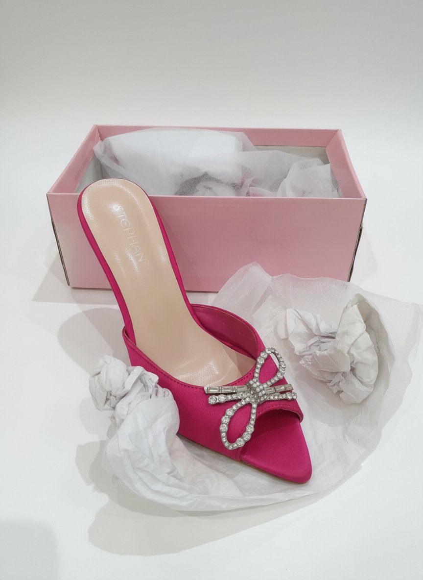 Mule neuf tres chic et modele tendance couleur fushia 
