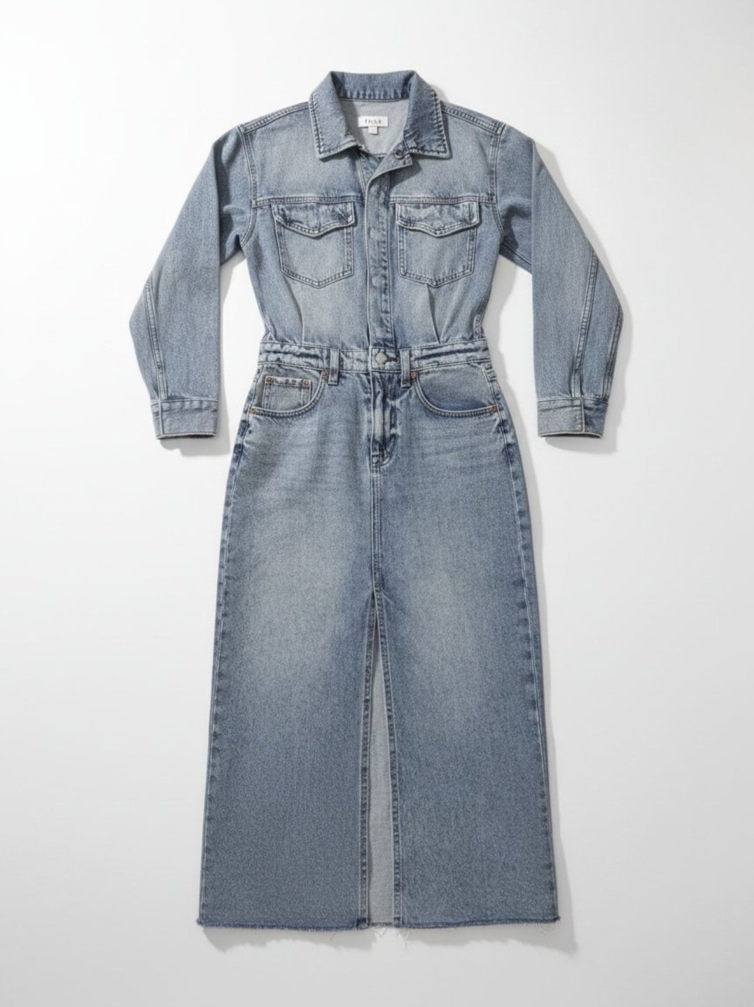 Salopette jupe en jeans 
