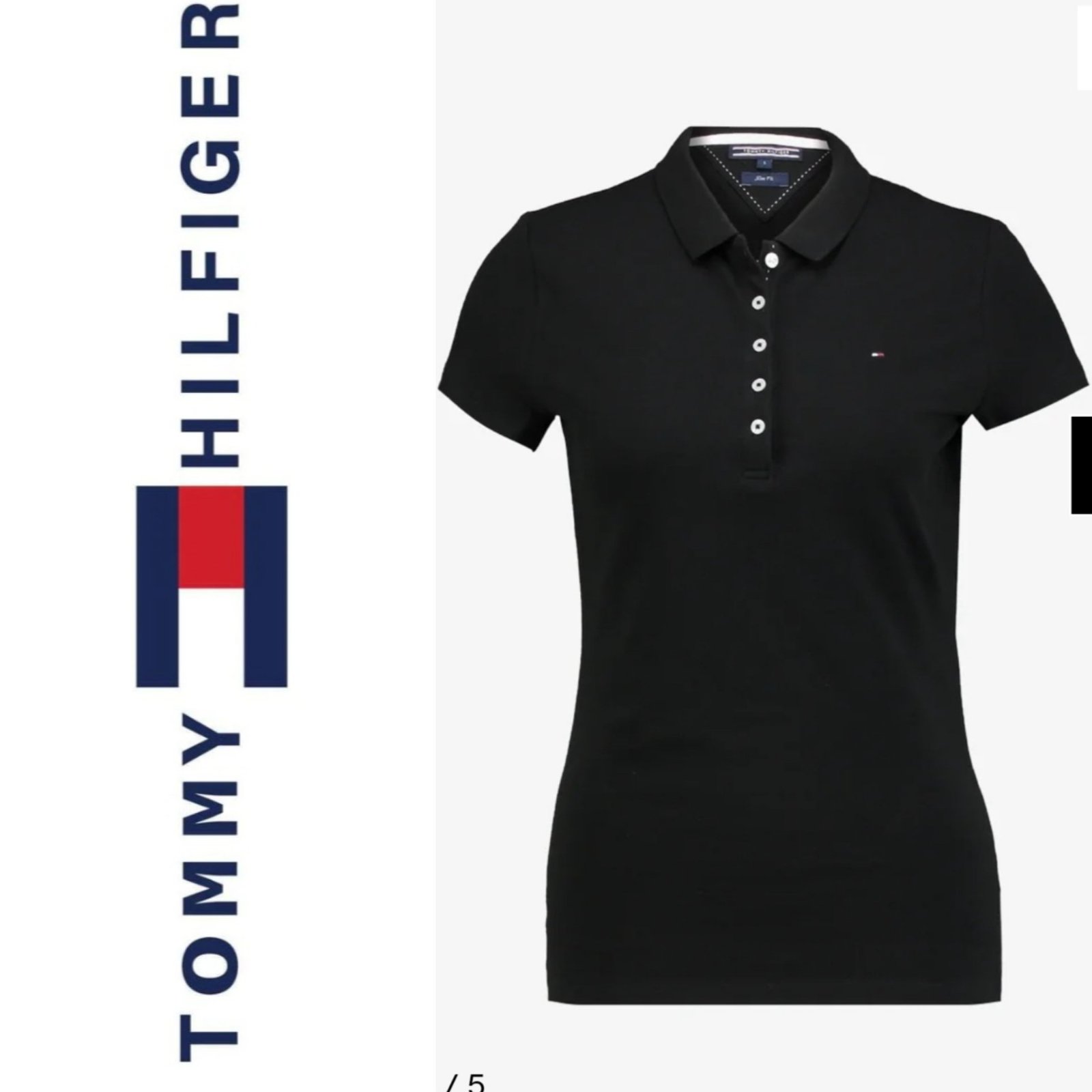T-shirt tommy hilfiger authentique fn noir foncé plus un cadeau 🎁🎁🎁