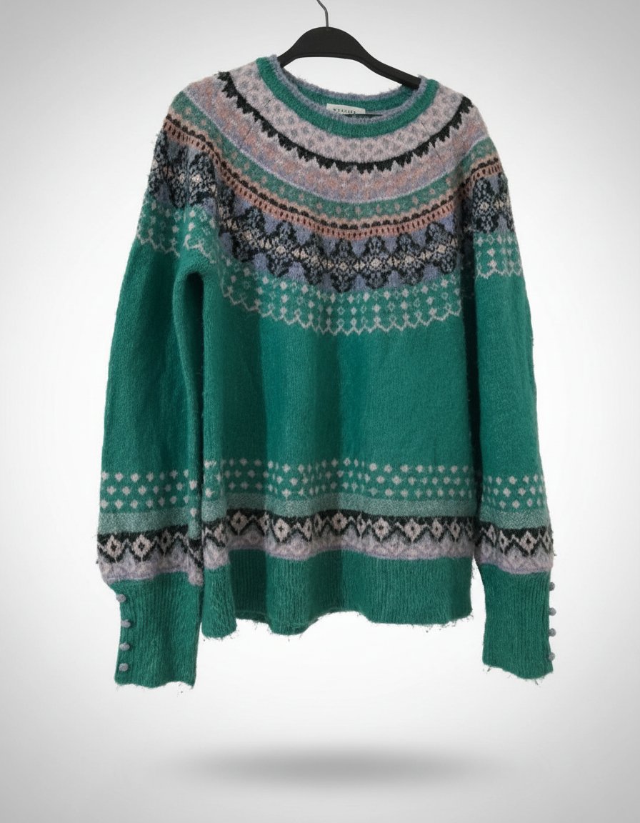 Pull jaquard dafdouf et doux 