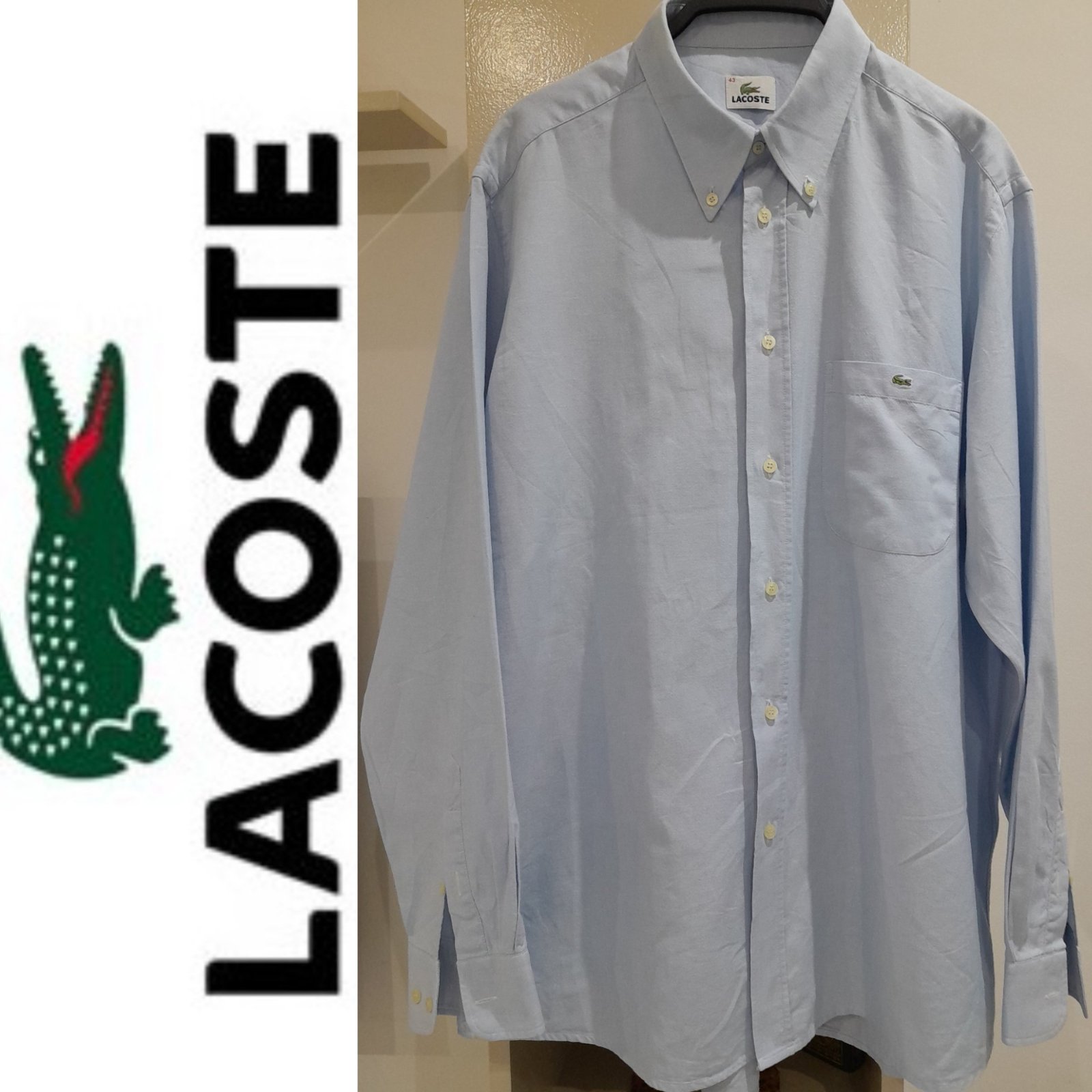 Chemise lacoste authentique neuf tres chic 