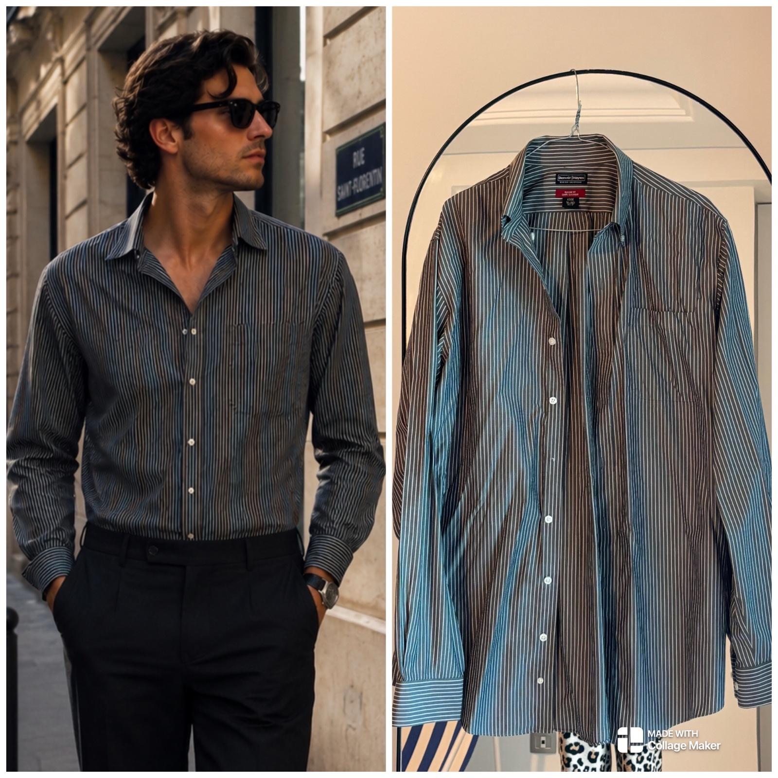 Chemise à raillures 