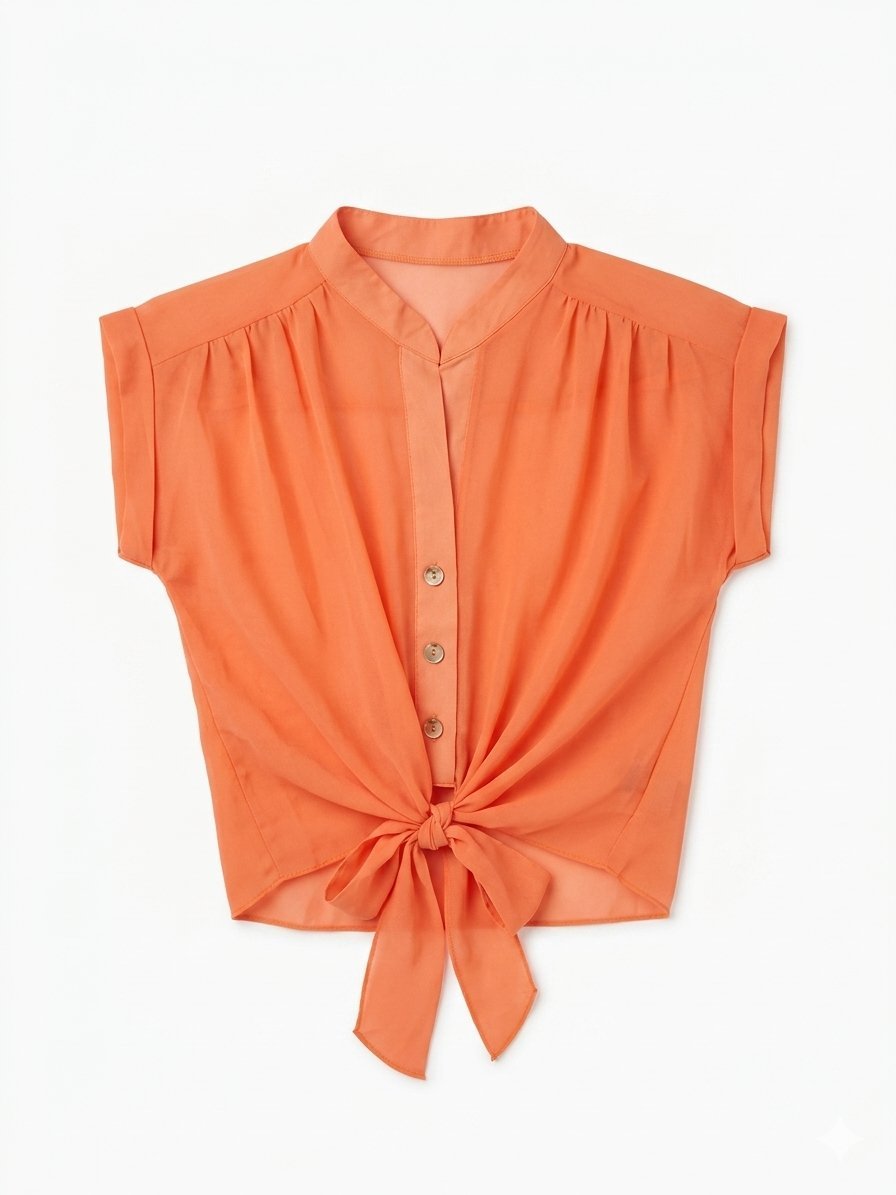 Chemise orangé 