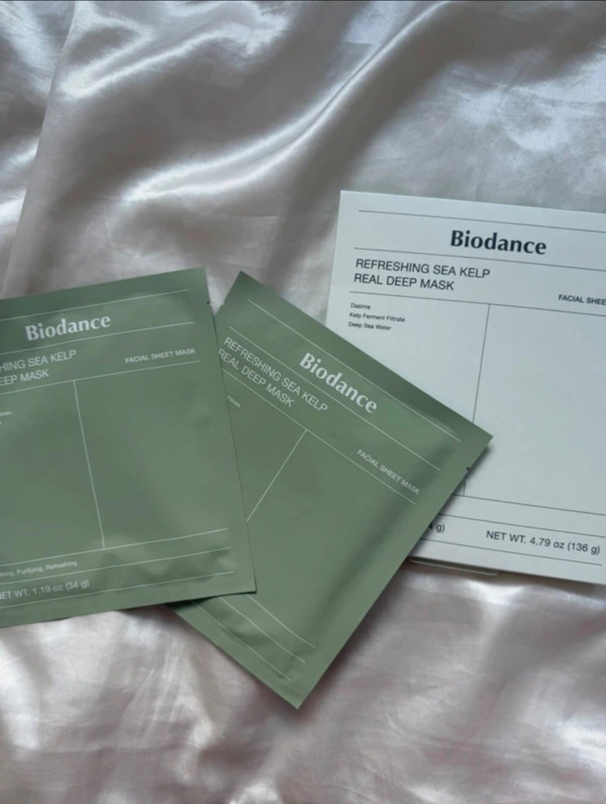 Biodance refreshing sea kelp real deep mask - lot de 2