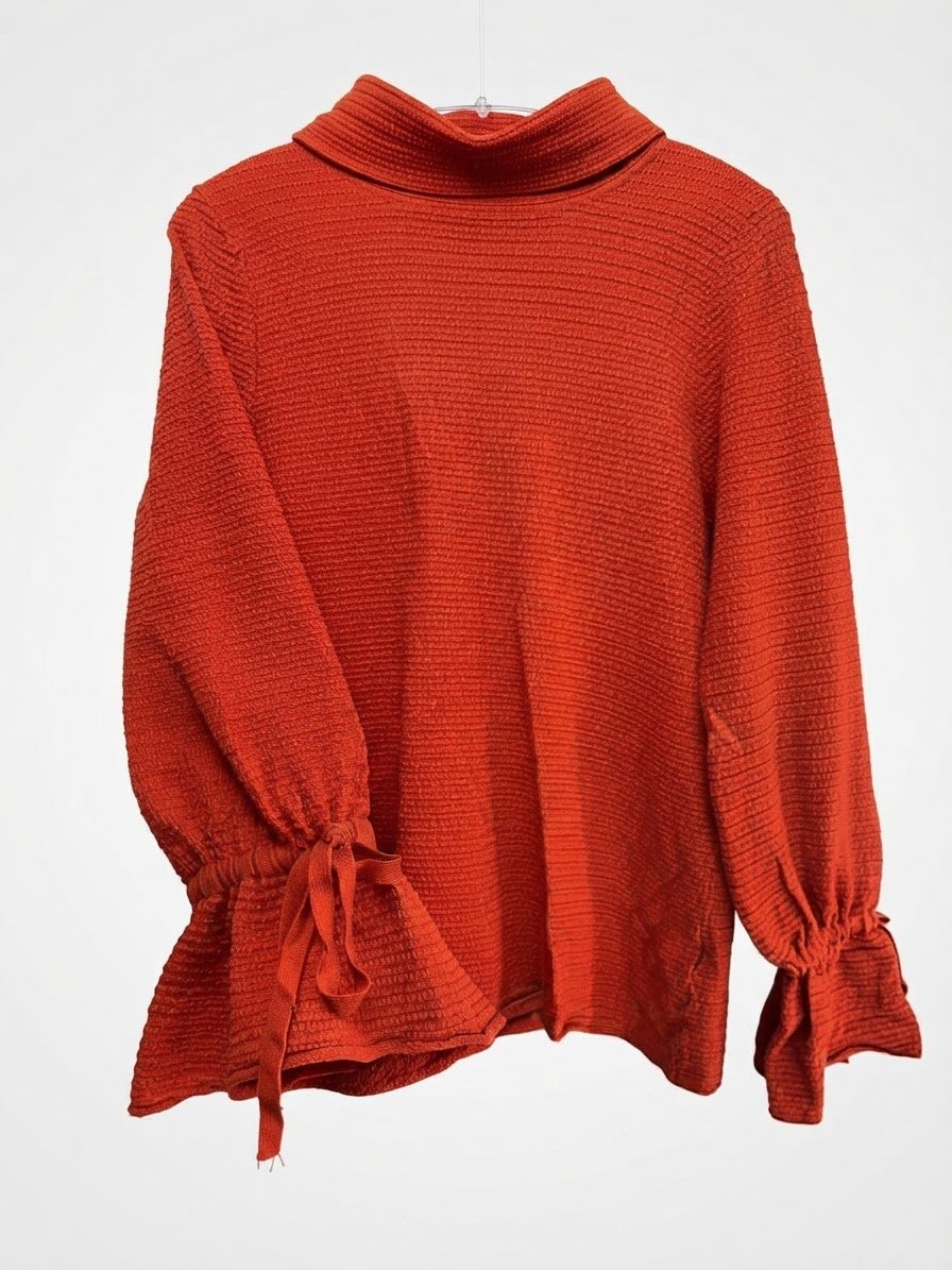 Pull orangé tendance 