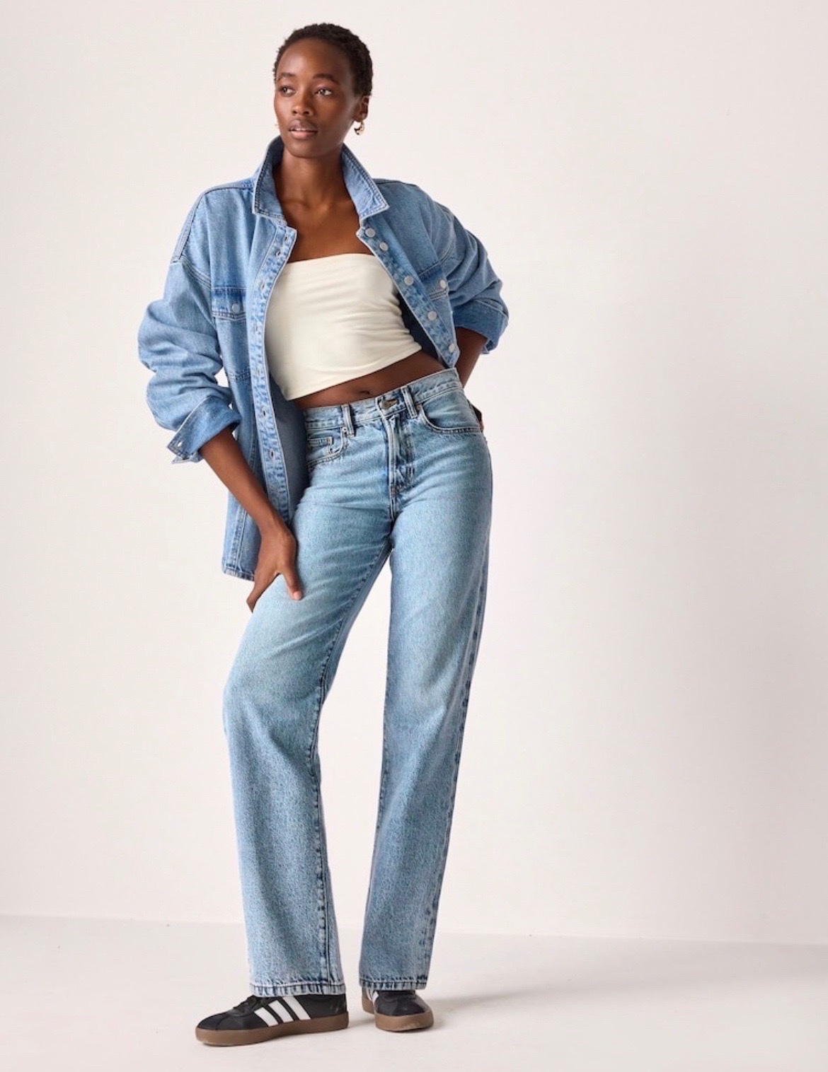 Jeans straight leg H&M