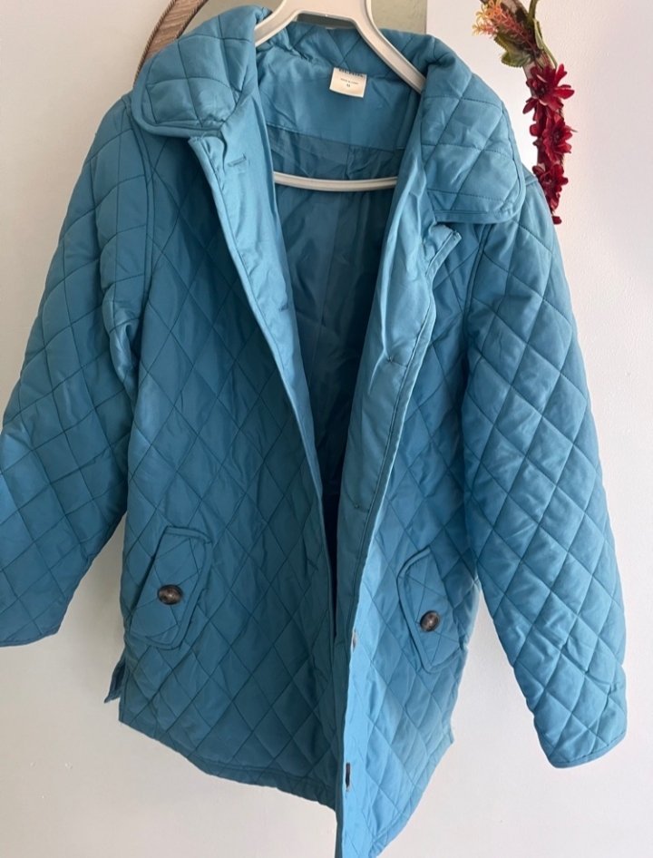 Manteau bleu style Burberry 