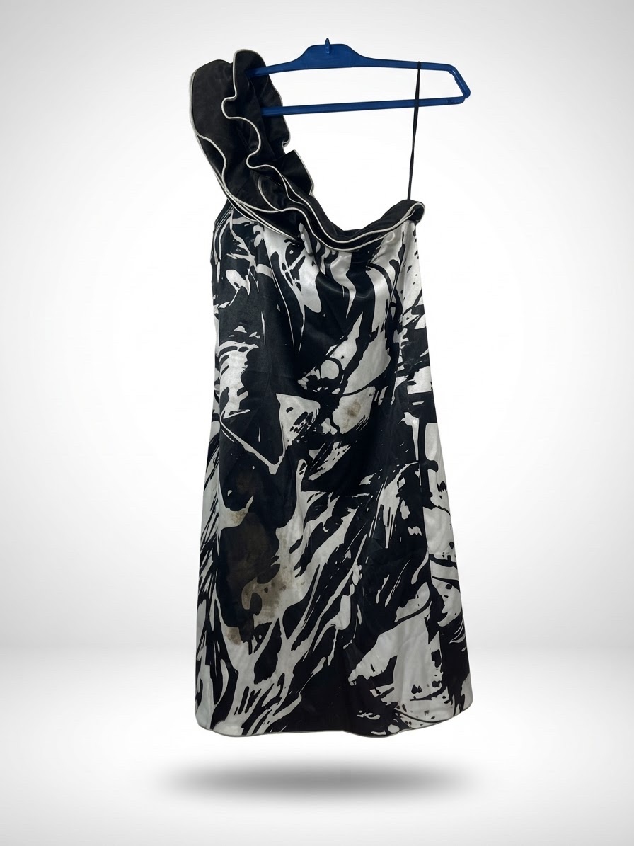 Robe sourée satin