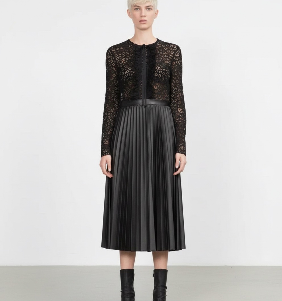 Robe zara avec dantelle 