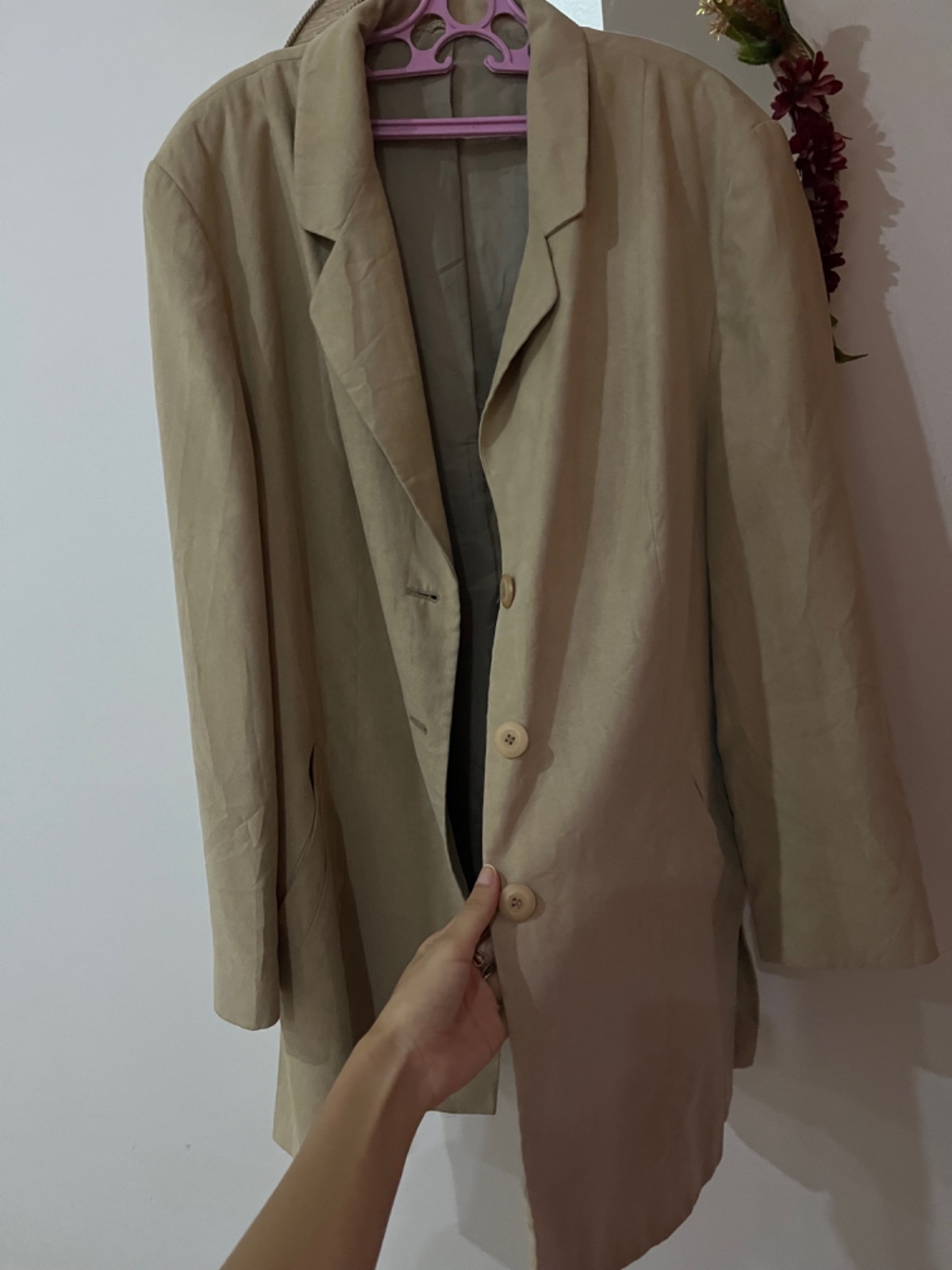 Blazer beige oversize