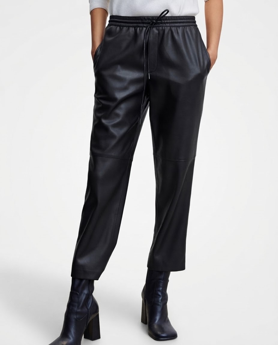Pantalon cuir de la marque mango 