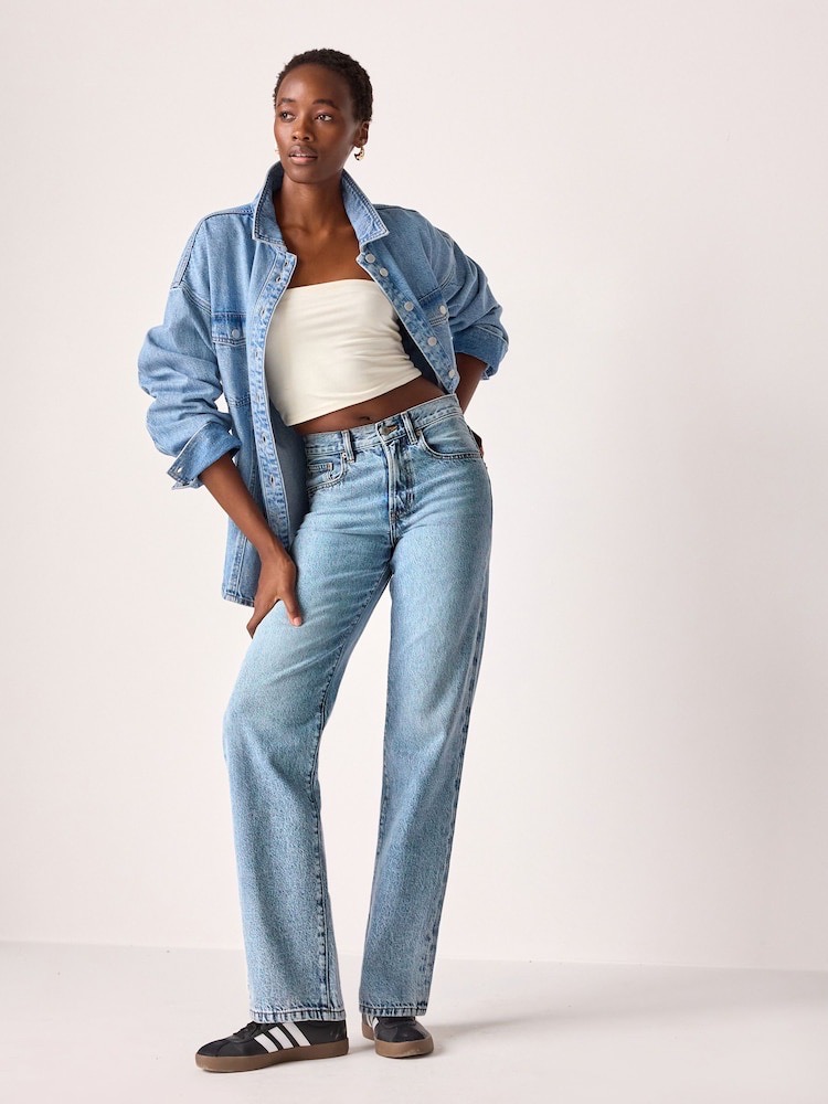 Straight leg jeans 