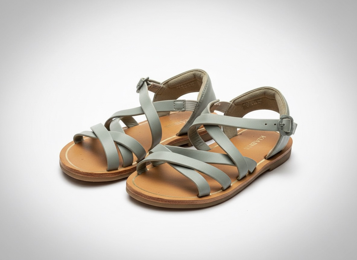 Sandales bleu pastel à brides – Très bon état 💙