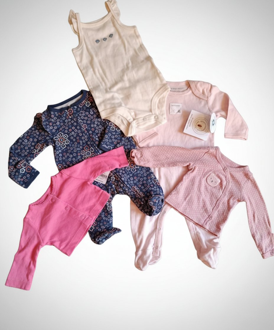 Lot de 05 pieces Nouveau né Fille