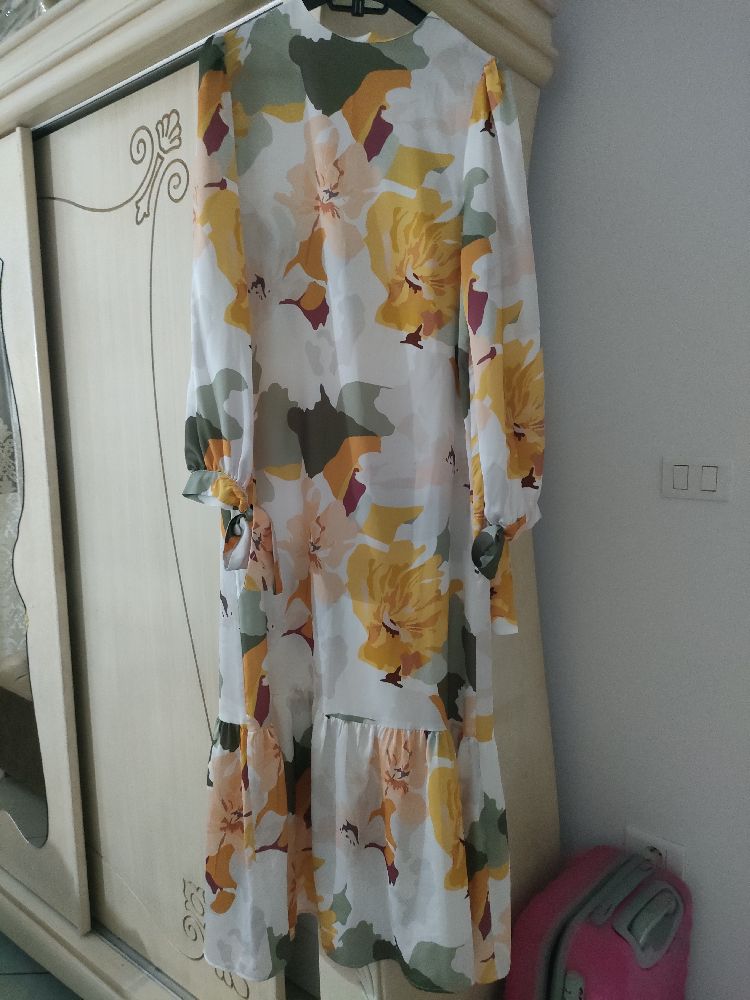 Robe satiné imprimé 