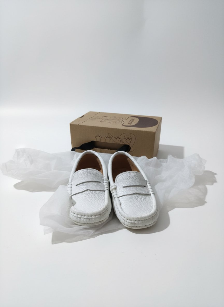 Mocassins blanc en très bon état 