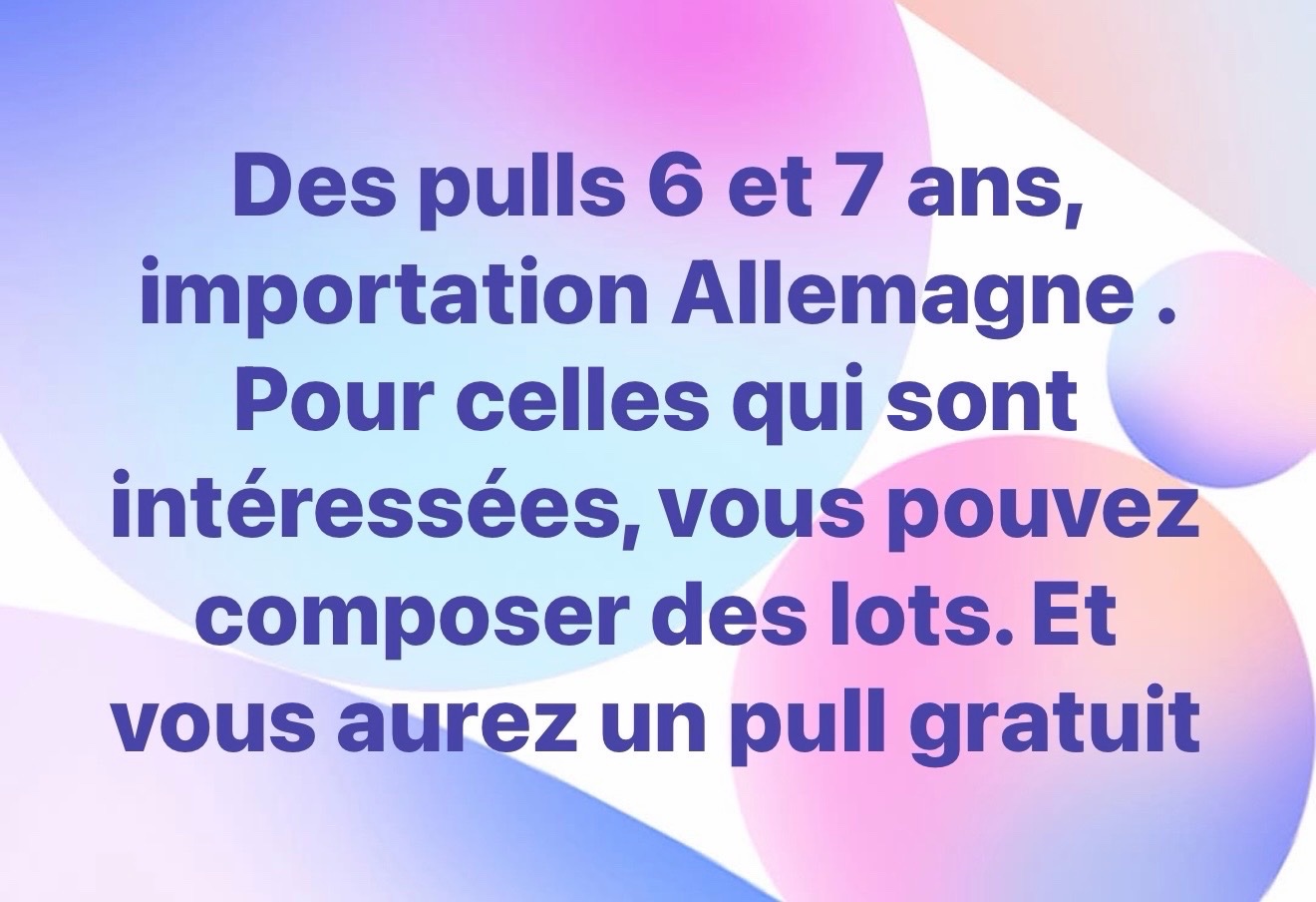 Composez des lots