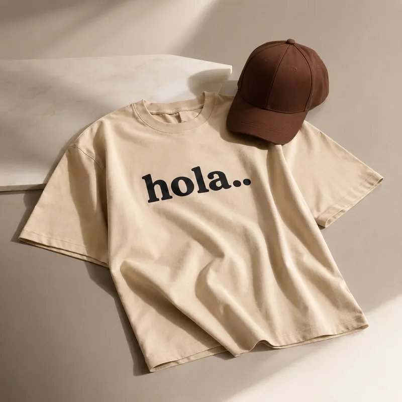 T-shirt oversize + casquette