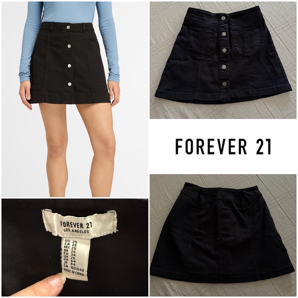 Jupe jean noir taille XS