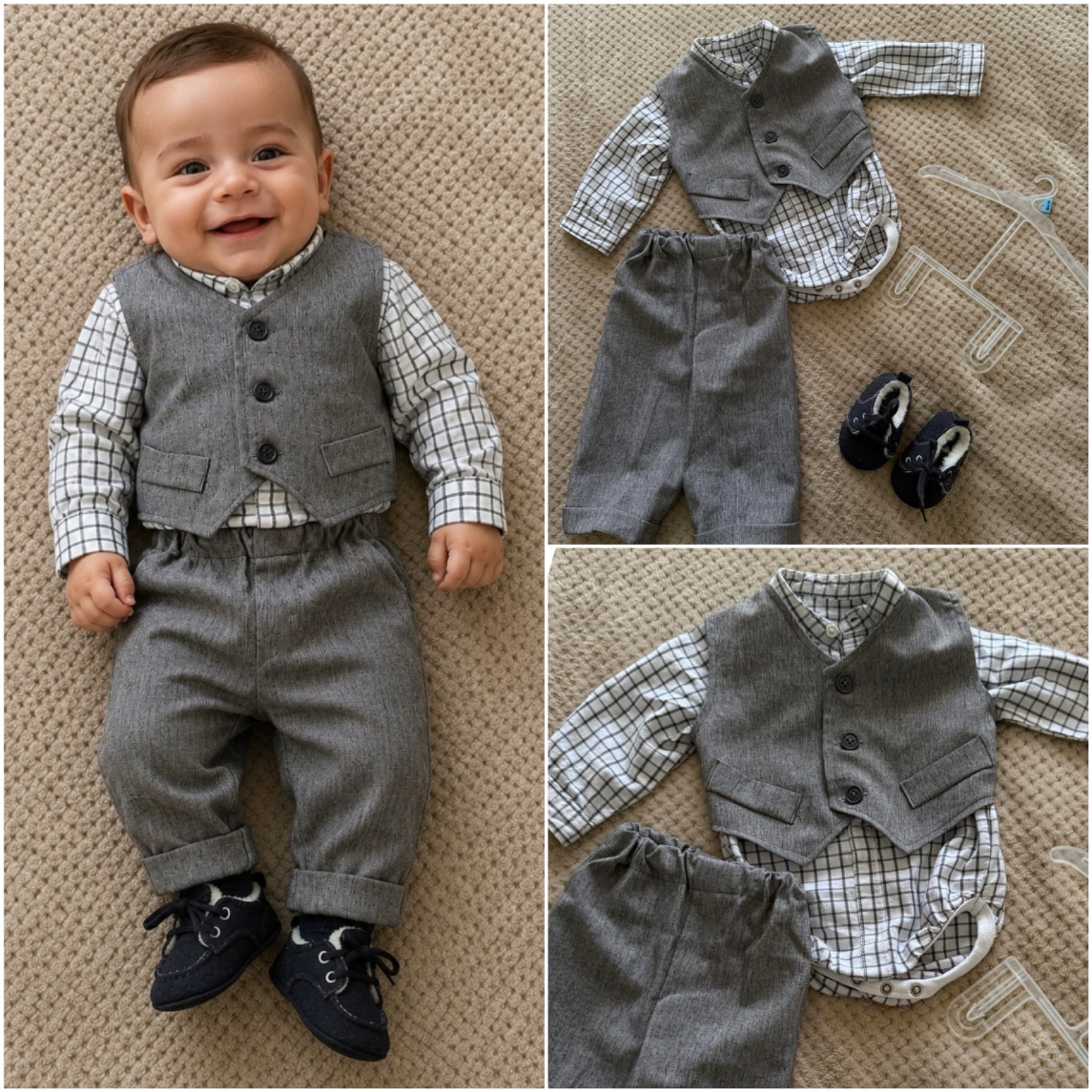 Tenue garçon 0/3 mois + chaussures gratuites