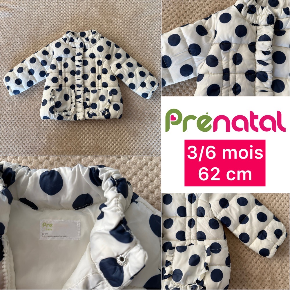 Manteau préntal bébé fille