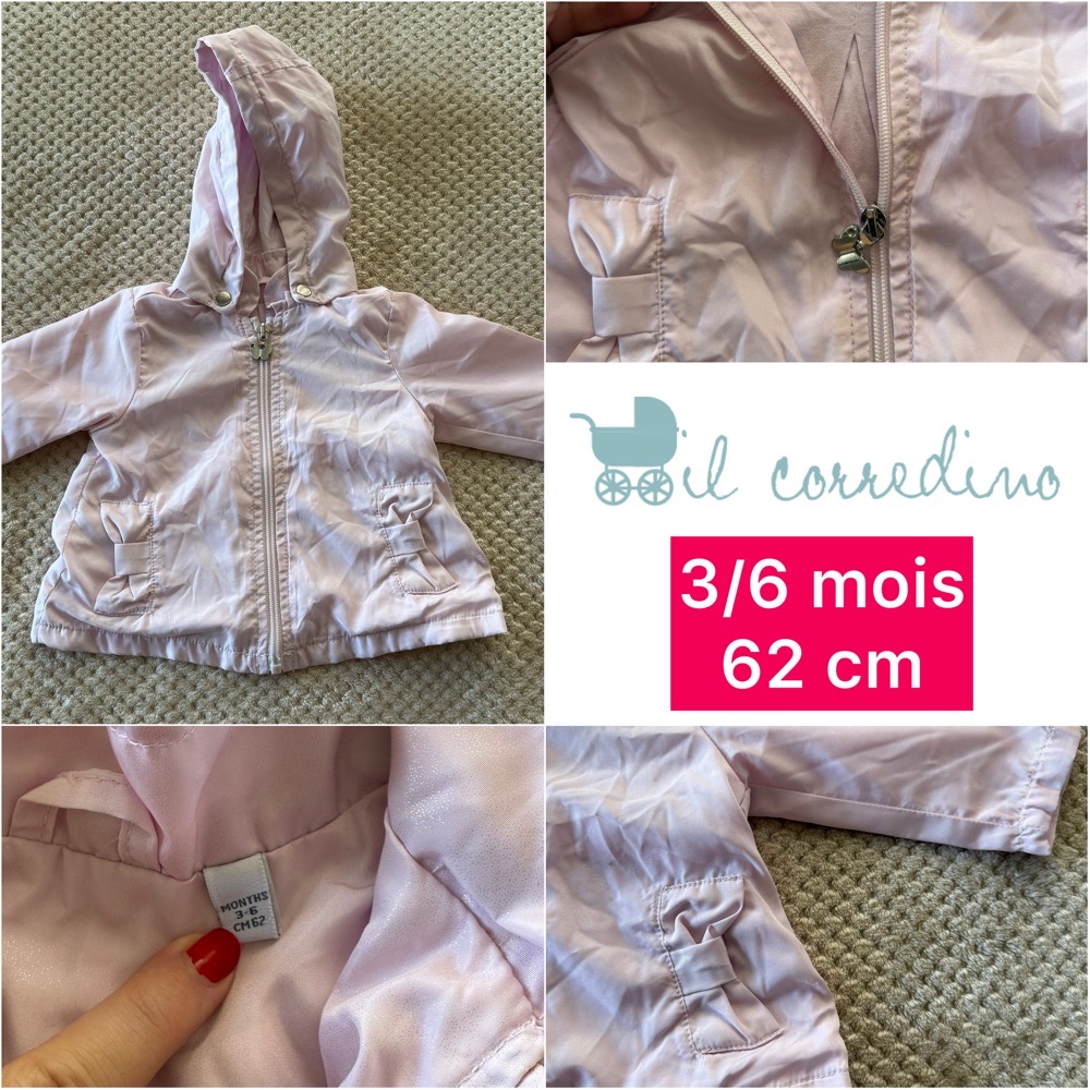 Manteau bébé fille imperméable