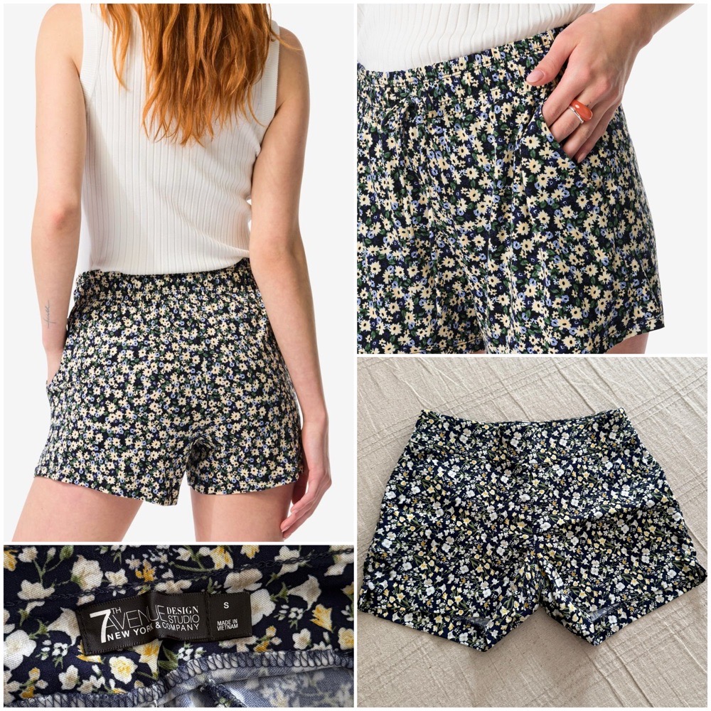 Short fleuri taille S