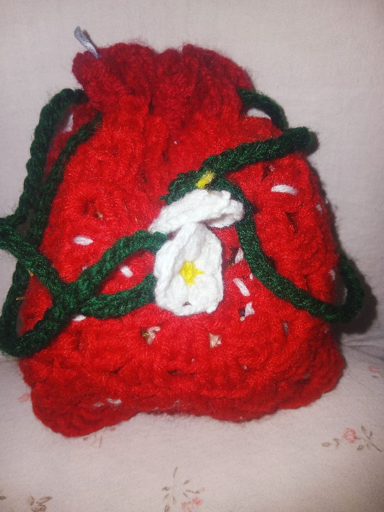 Crochet pouch🍓 / une pochette au crochet
