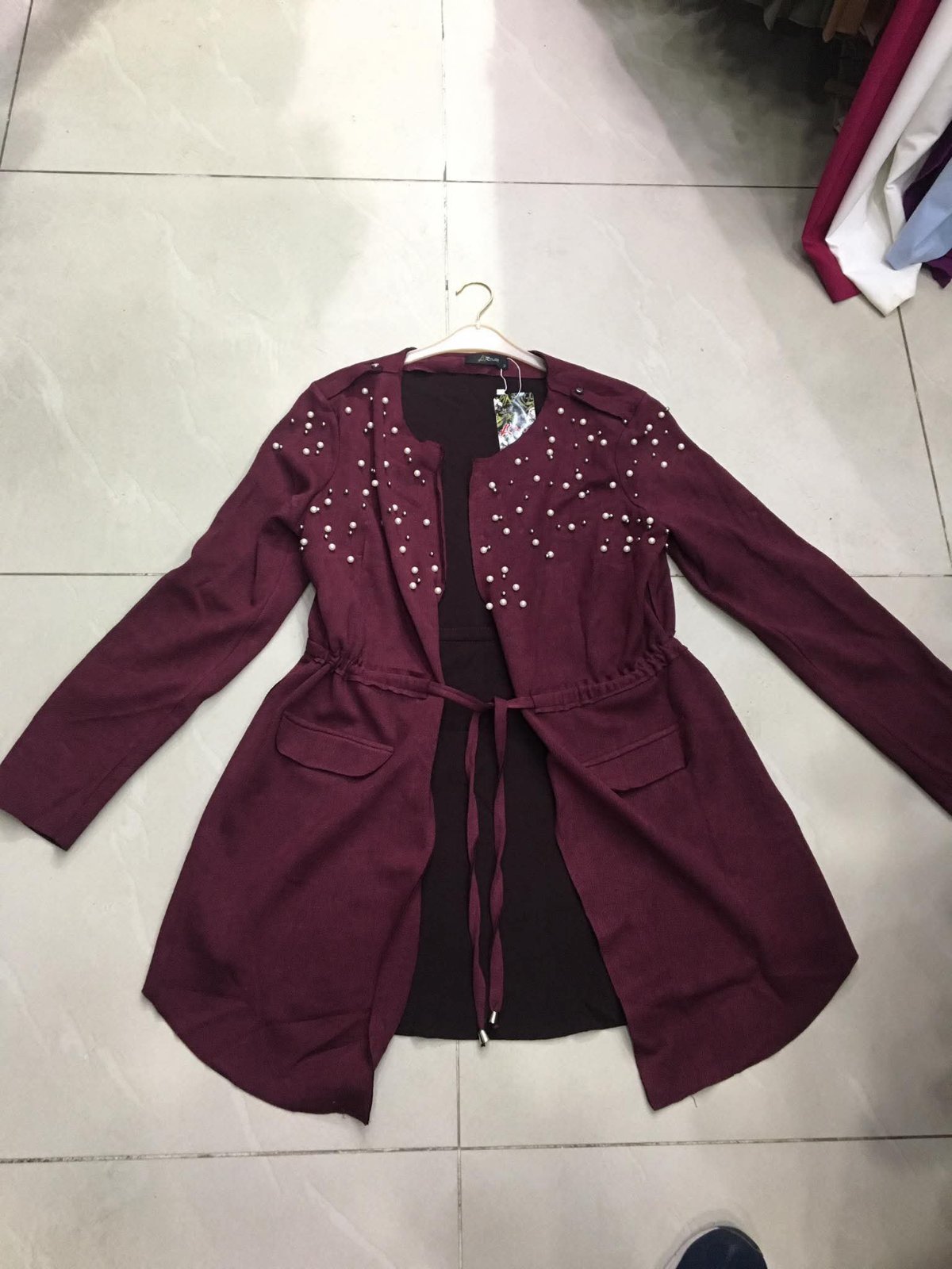 Veste rouge bordeaux 