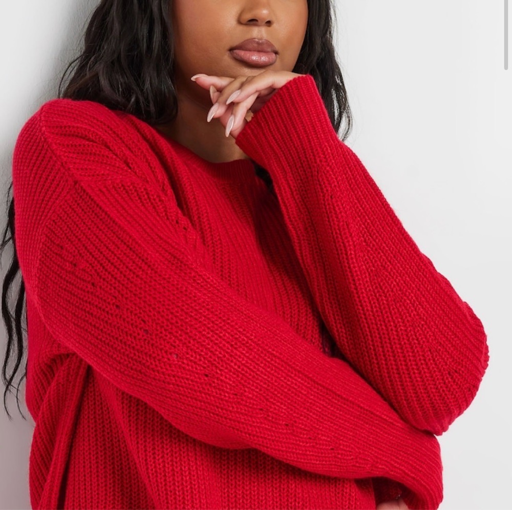 Red sweater great quality