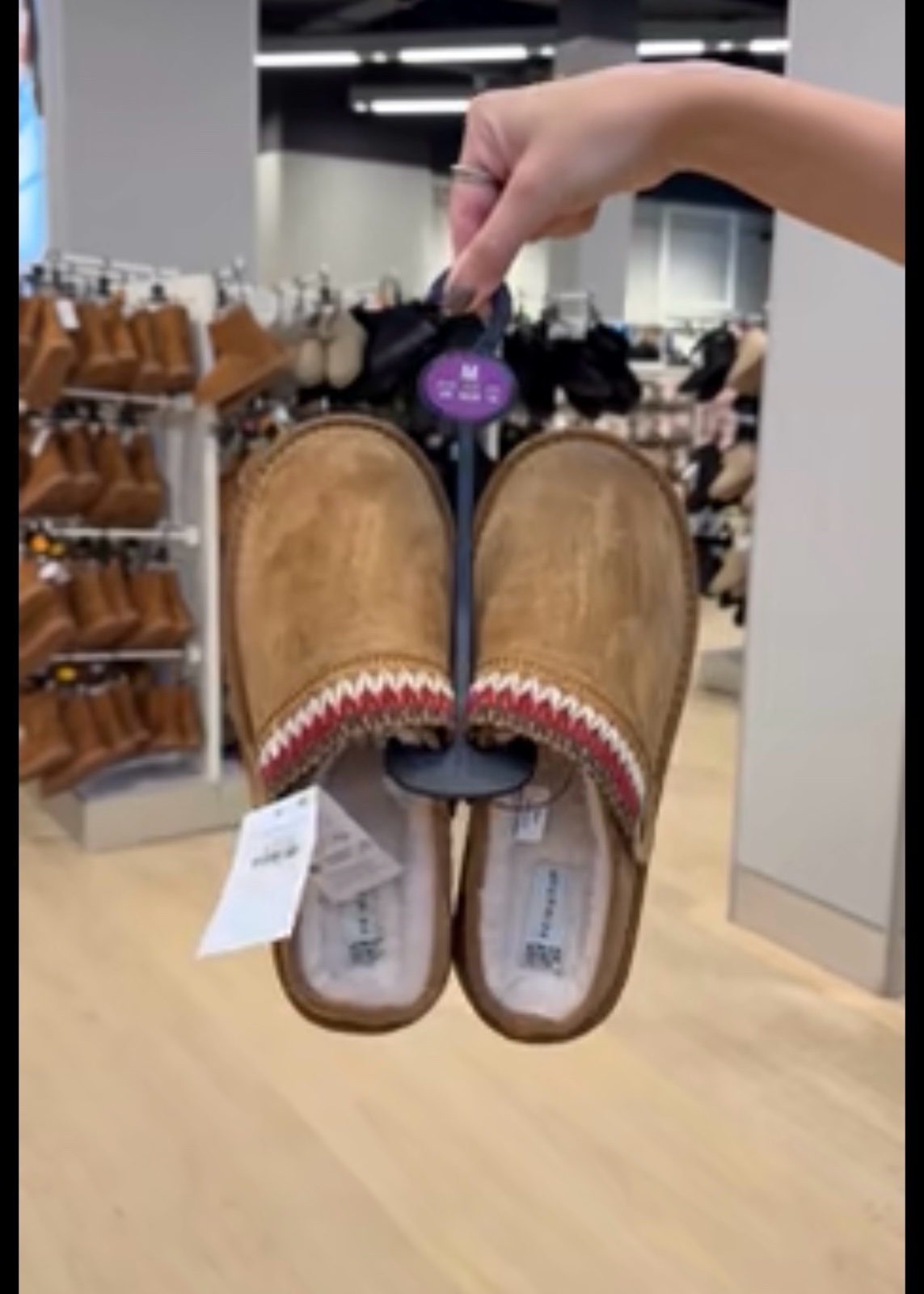 Lined clog slippers / pantoufle 