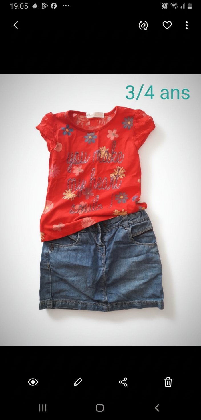 Ensemble fillette 3/4ans