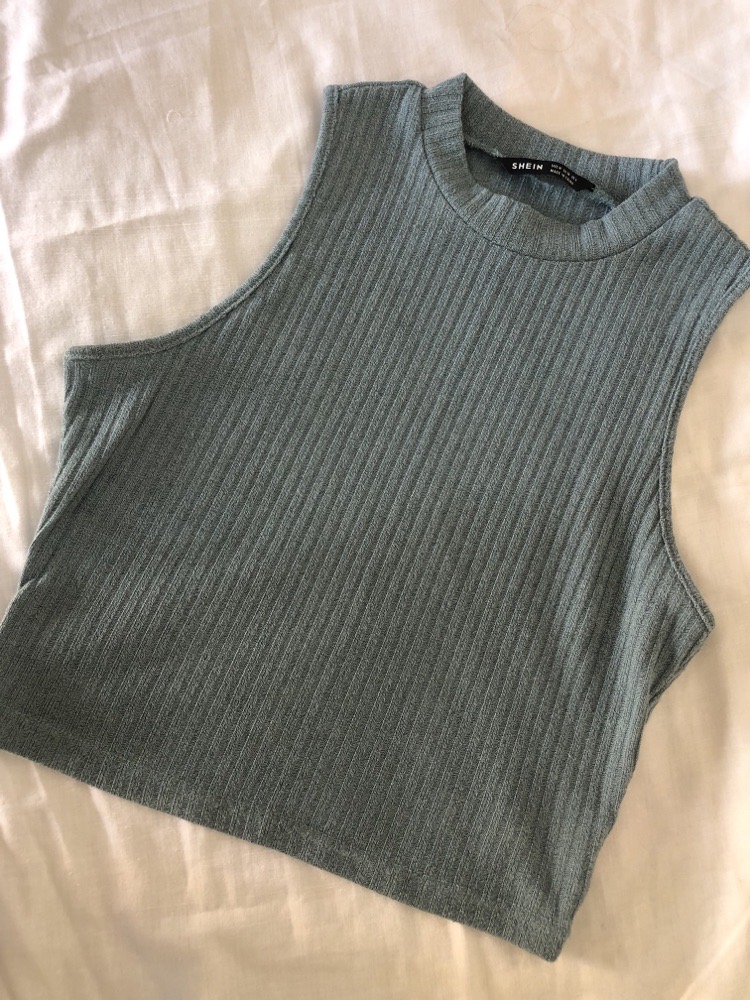 crop top vert d'eau
