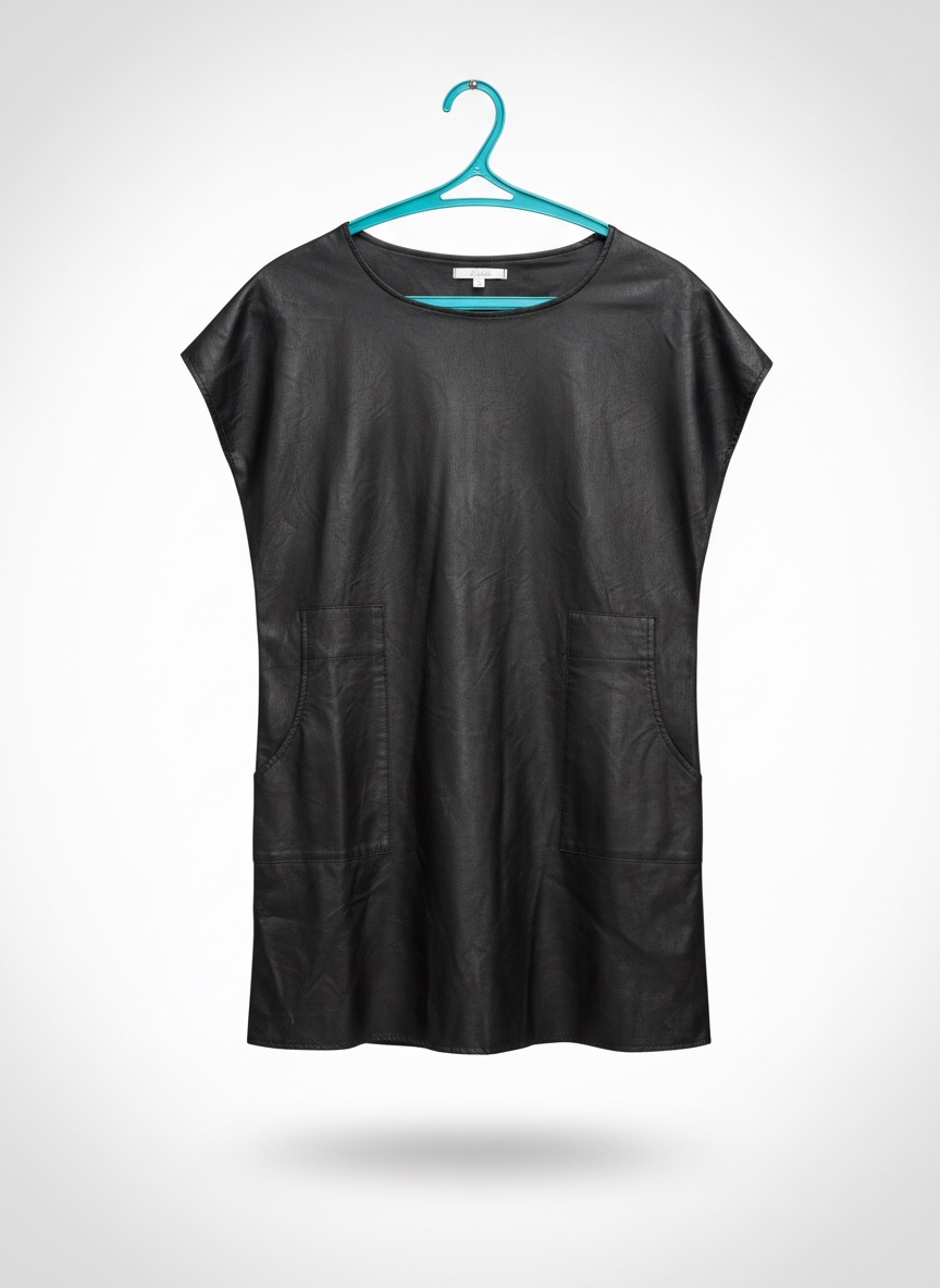 Robe cuir noir