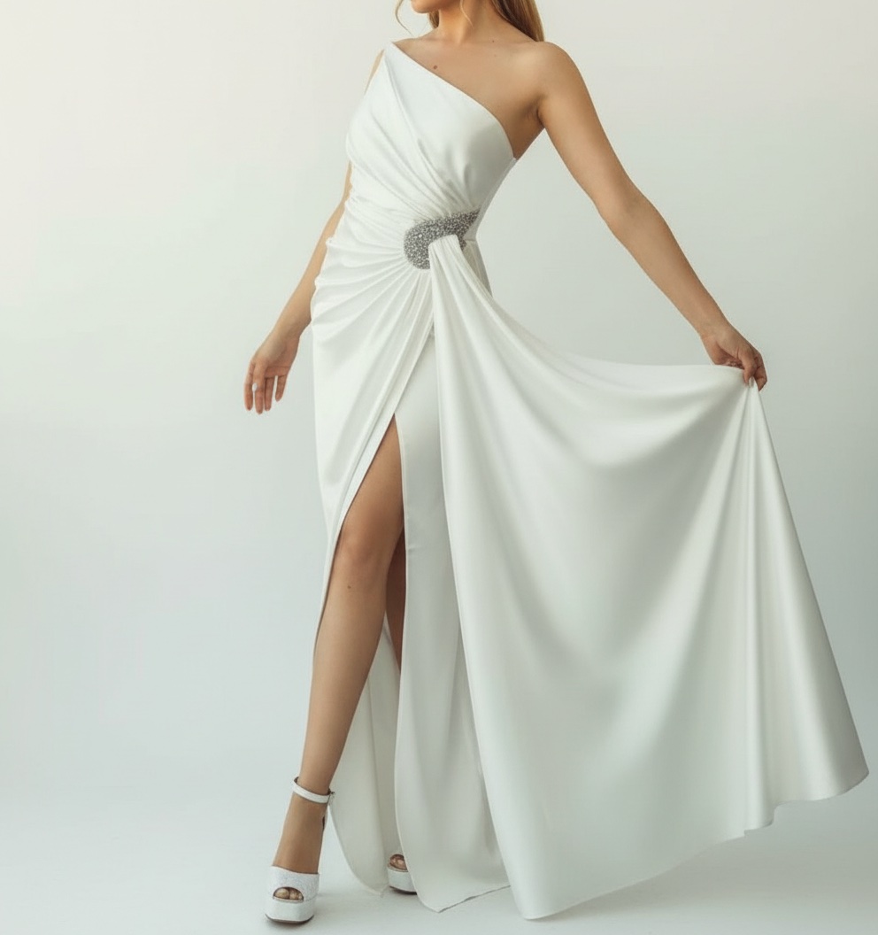 Robe blanche portee une seule fois 