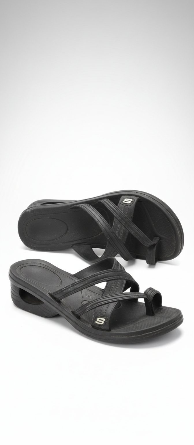 Un très confortable tong noir Sketchers 🔥🔥🔥🔥