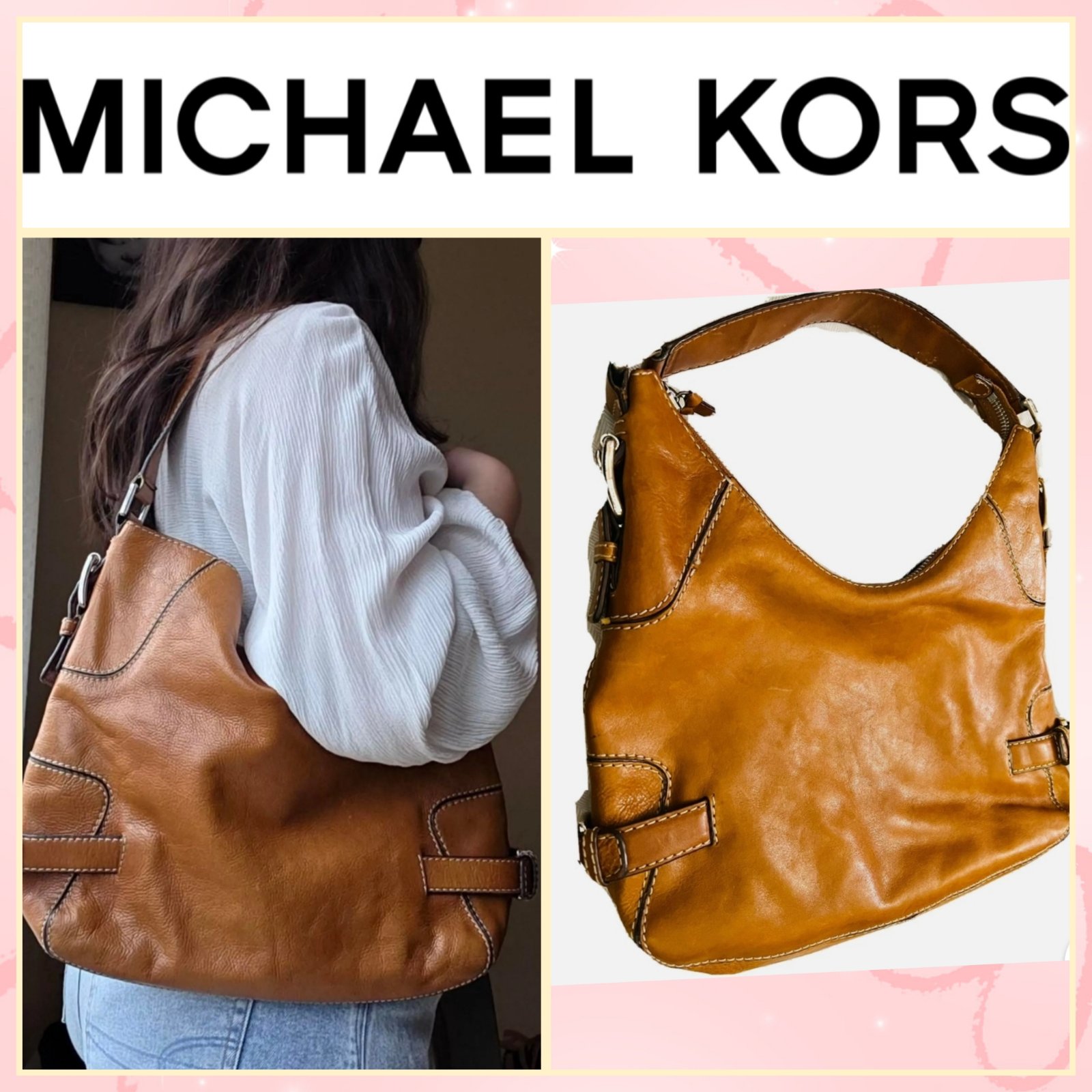 Merveilleux sac à épaule hobo en cuir Michael Kors Brooksville 🔥🔥🔥🔥