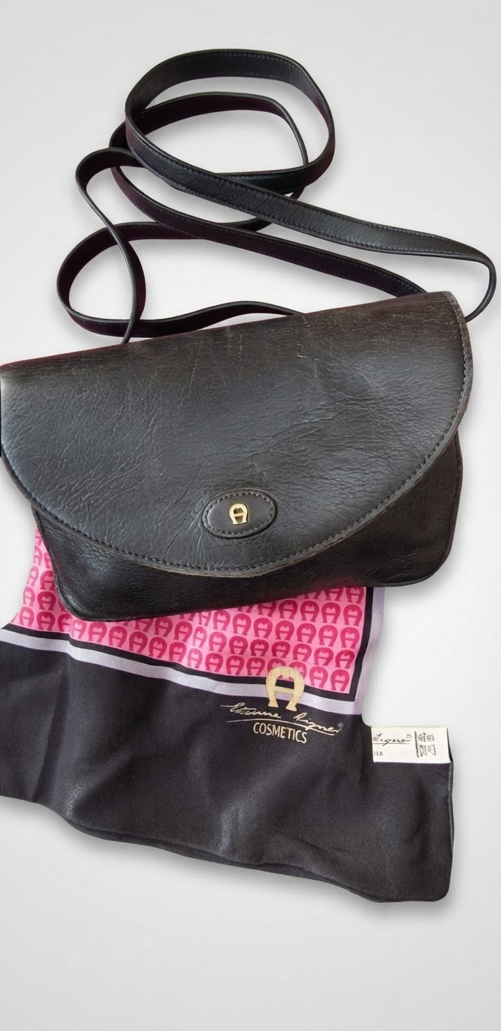 Sublime lot bandoulière rare et foulard Etienne Aigner rose💞💝